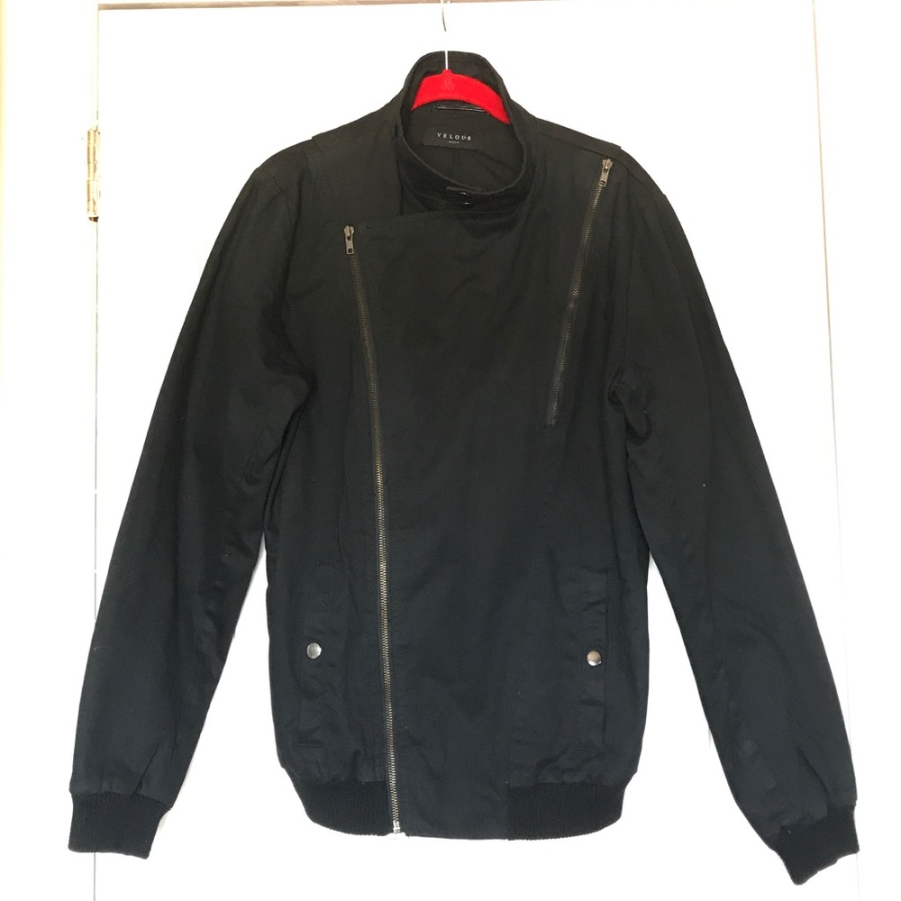 Velour Black Lightweight Jacket - image 1